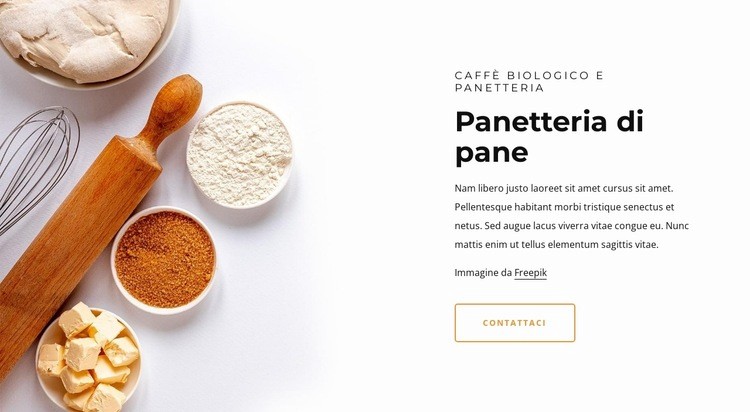 Pane artigianale Modelli di Website Builder