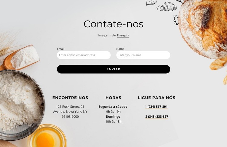 Receitas e técnicas simples Template CSS