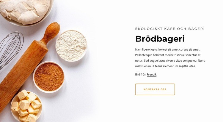 Handgjorda bröd WordPress -tema