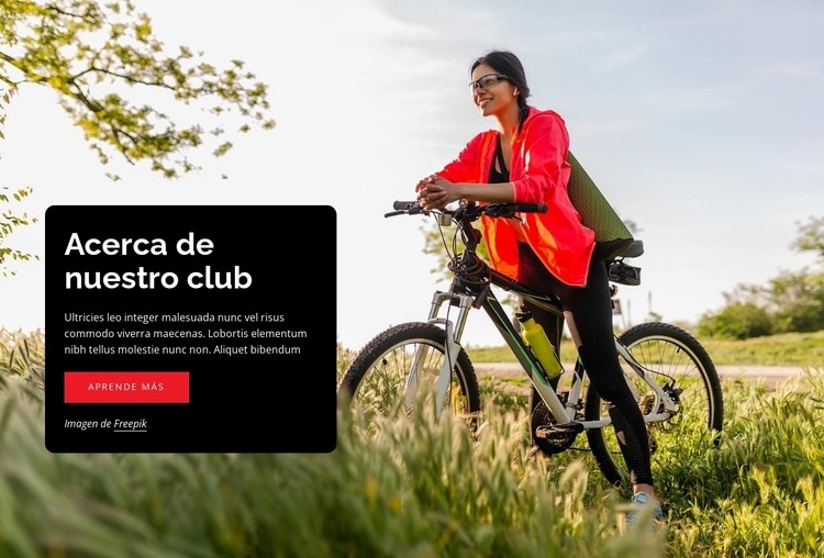 club de corredores del parque Diseño de páginas web