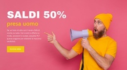 Mockup Di Sito Web Multiuso Per Presa Uomo