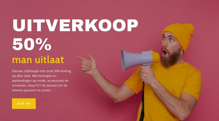 Man uitlaat Website sjabloon