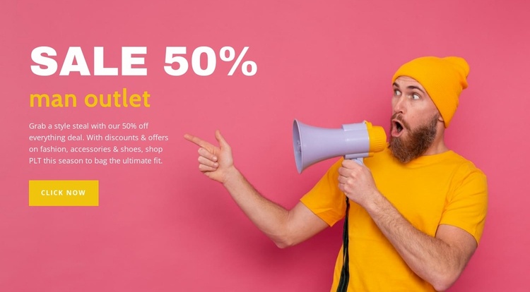 Man outlet Landing Page
