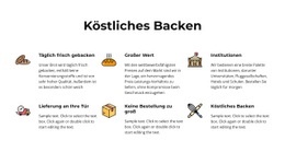 Handgemachte Brote Und Backwaren - Schönes Website-Design