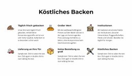 Produkt-Zielseite Für Handgemachte Brote Und Backwaren