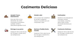 Pães Artesanais E Produtos Assados Modelo De Site CSS Gratuito