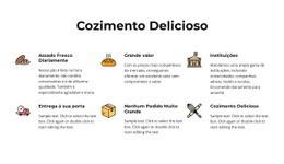 Pães Artesanais E Produtos Assados - Página De Destino HTML5