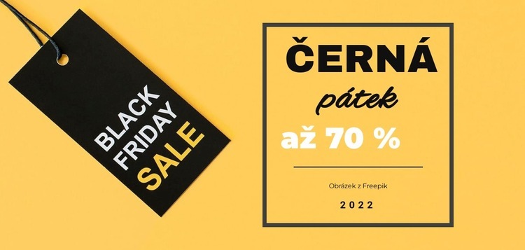 Černý pátek outlet Šablona CSS