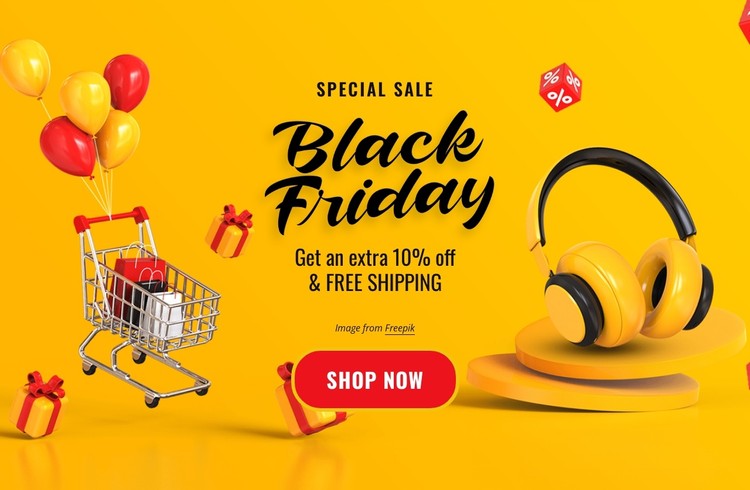 Special sale with shopping cart CSS Template
