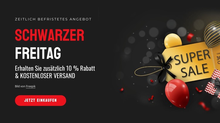 Verkaufsbanner CSS-Vorlage