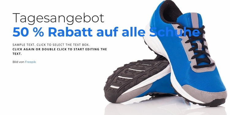 Verkauf von Schuhen Joomla Vorlage