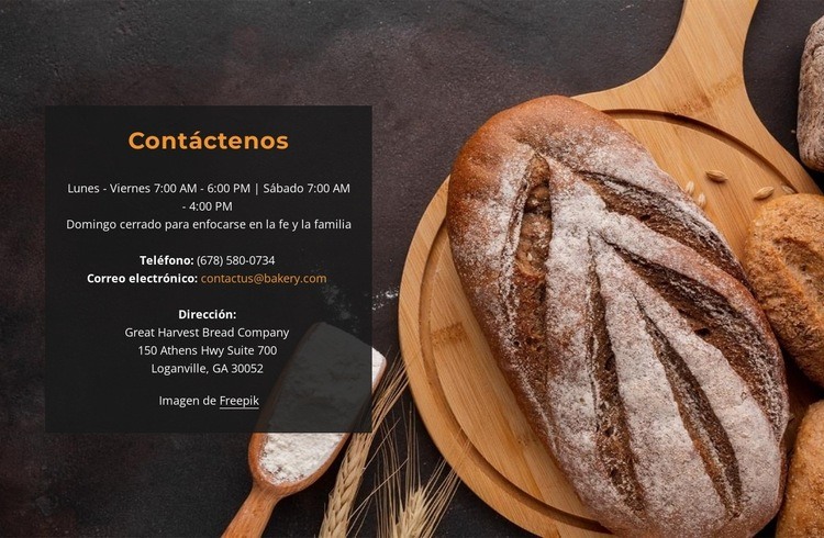 horneado delicioso Creador de sitios web HTML