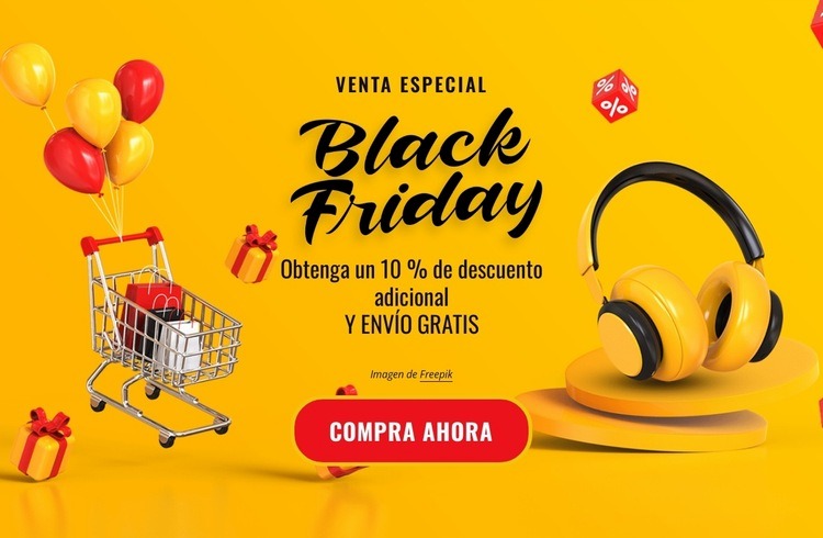 Venta especial con carrito de compras Creador de sitios web HTML