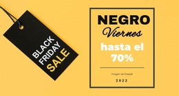 Sitio HTML Para Salida De Viernes Negro