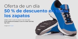 Venta De Zapatos Plantilla De Una Página