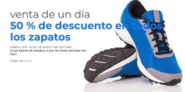 Venta De Zapatos - Mejor Plantilla De Sitio Web