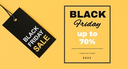 Premium HTML5 Template For Black Friday Outlet
