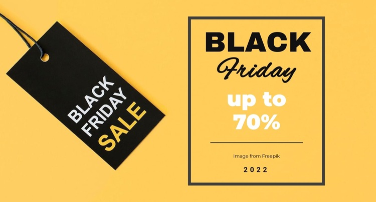 Black friday outlet HTML5 Template