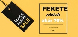 HTML Webhely A Következőhöz: Black Friday Konnektor