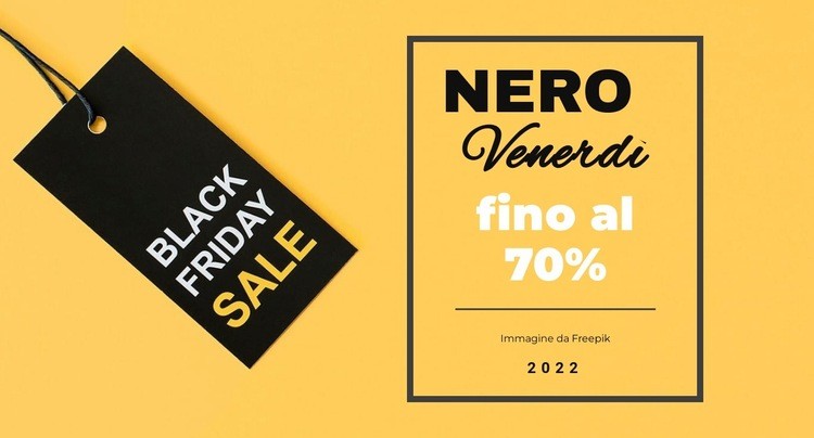 Presa del venerdì nero Mockup del sito web