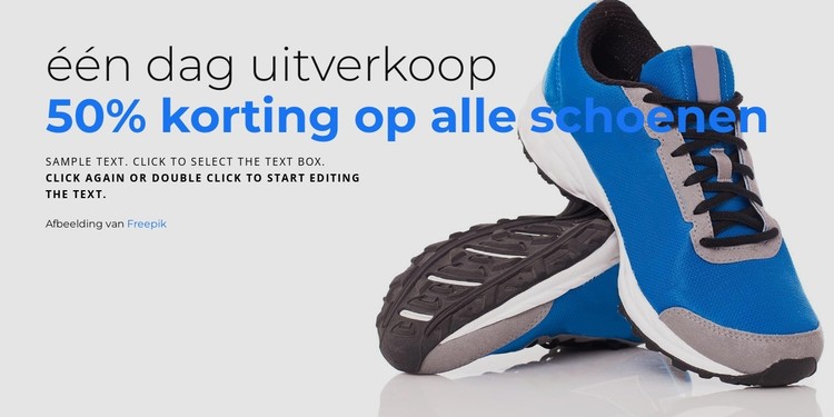 Schoenen verkoop CSS-sjabloon