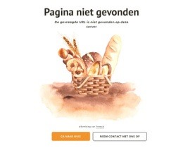 Bakkerij 404 Pagina - Gratis Website-Ontwerp