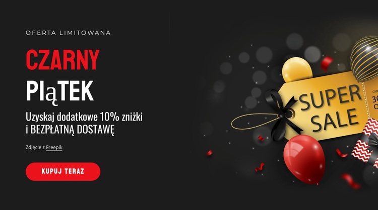 Baner sprzedaży Motyw WordPress