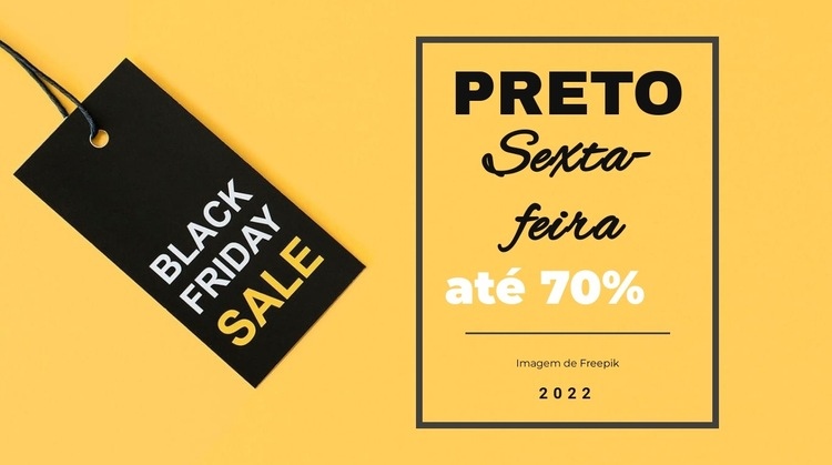 tomada de sexta-feira negra Construtor de sites HTML