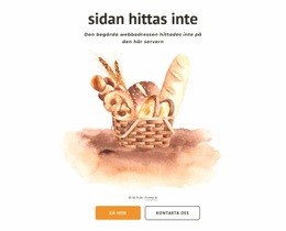 Bageri 404 Sida - Professionellt Utformad