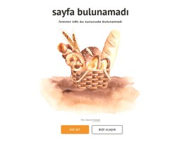 Fırın 404 Sayfa Tek Sayfalı Web Sitesi