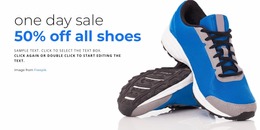 Shoes Sale WordPress Website Builder Free