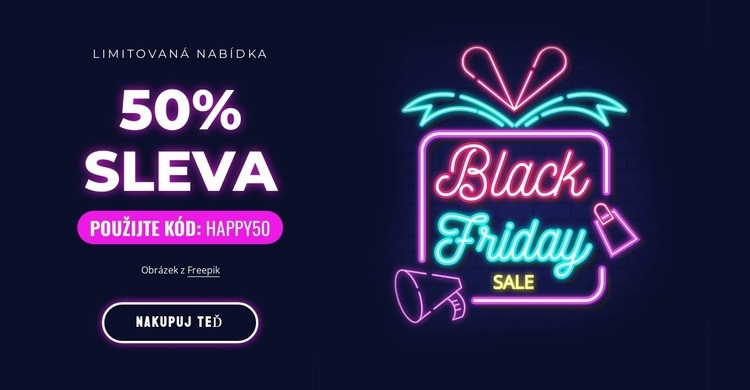 Super výprodej s 50% slevou Šablona CSS