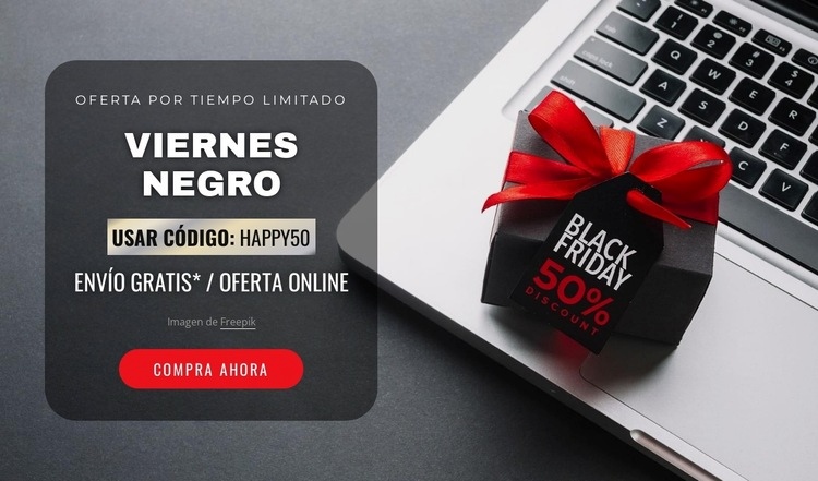 Oferta limitada Maqueta de sitio web