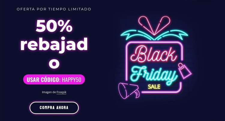 Súper venta 50% de descuento Página de destino