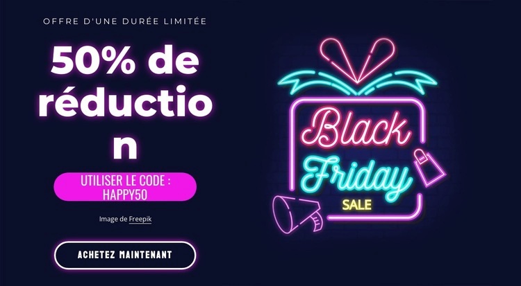 Super vente 50% de réduction Maquette de site Web