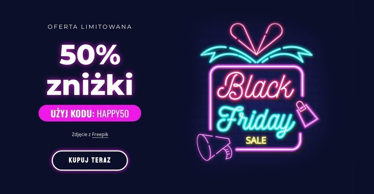 Super wyprzedaż 50% taniej Szablony do tworzenia witryn internetowych