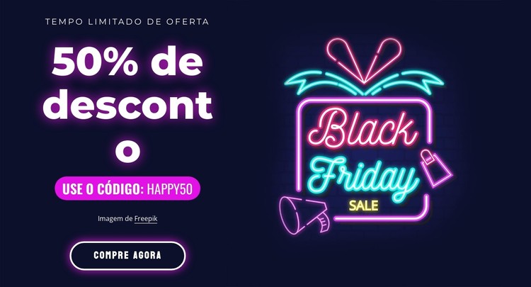 Super venda com 50% de desconto Template CSS