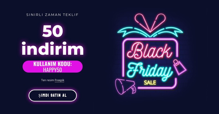 Süper satış %50 indirim WordPress Teması