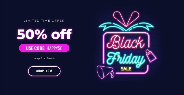 Super sale 50% off Wix Template Alternative