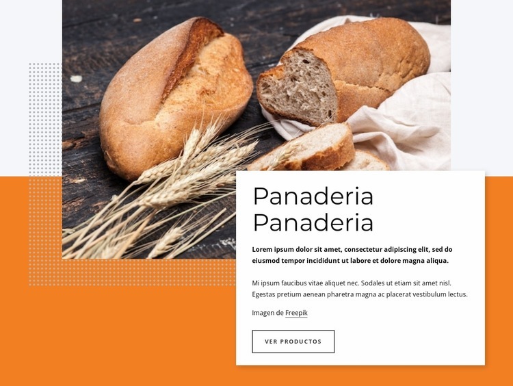 Deliciosos productos horneados Creador de sitios web HTML