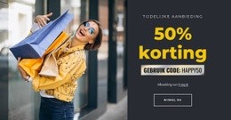 Tijdelijke Aanbieding Met Code