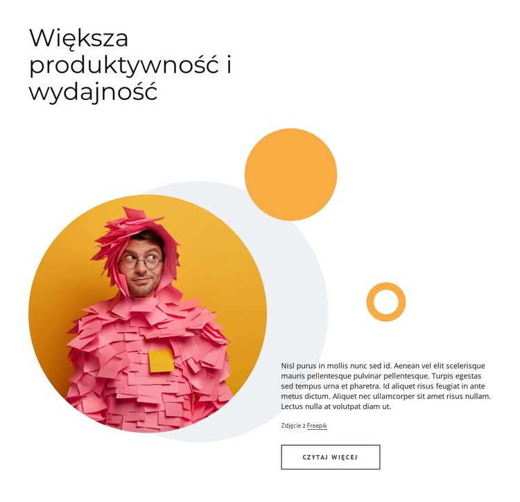 Produktywność a efektywność Szablon CSS