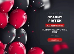 Czarny Piątek W Realistycznym Stylu - Pobierz Bezpłatnie Szablon HTML5