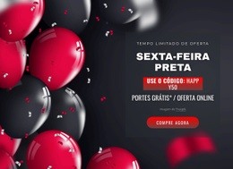 Sexta-Feira Negra Em Estilo Realista - HTML5 Website Builder