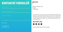 Kontakty Na Obchodní Skupiny – Bezplatná Šablona Webových Stránek