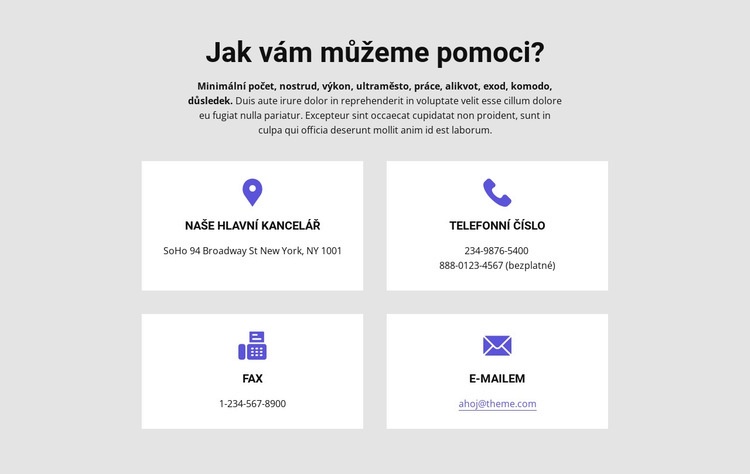 Jak vám můžeme pomoci Téma WordPress