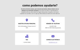 Como Podemos Ayudarte - HTML Template Generator