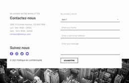 Contacts De Notre Entreprise - Modèle HTML5 Réactif