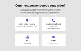 Comment Pouvons-Nous Vous Aider - Modèle HTML5 De Fonctionnalité