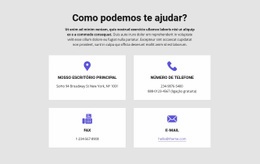 Como Podemos Te Ajudar - Modelo Personalizado De Uma Página